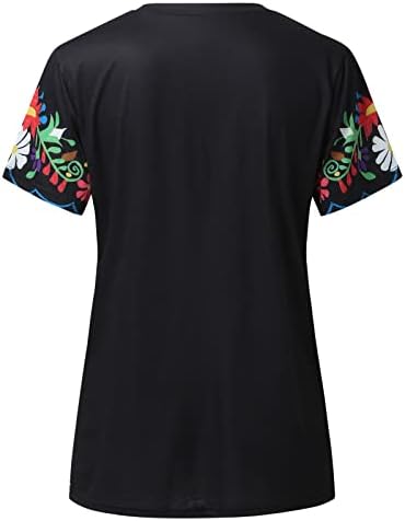 Adpan majice s kratkim rukavima za žene ženske košulje s kratkim rukavima labave ležerne majice dugih rukava za duge rukave za