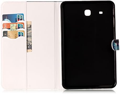 Slučaj za Galaxy Tab E 9.6 SM-T560/SM-T561, COOCK CARTOON PATTERTS PU kože zaštitni stalak za zaštitni stalak za djecu s automatskim