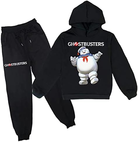 Hoertu dječaci djevojke ležerne dukseve s kapuljačom Postavlja se Ghostbusters tracksuit i jogger hlače setovi udoban pulover hoodie