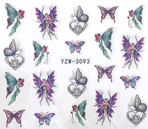 Šareni leptiri vilinske naljepnice za nokte naljepnice Salon kvalitetne umjetnosti noktiju-1 list
