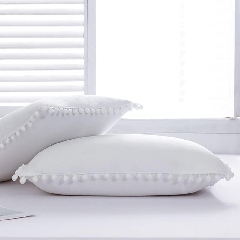 Xqxqfdc jastuka oprana pamučna tkanina mekani rub jastuka jastuk za par kućnih posteljina za spavanje jastučića