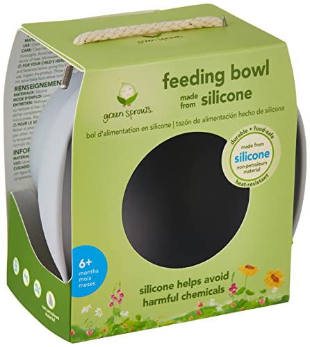 Zelena zdjela za hranjenje od silikona | Nježno prelazi dijete na očišćenu hranu | Jednostavan za držanje, izdržljiv, neraskidiv, silikon