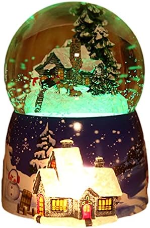 Božićna kristalna kuglica glazbena kutija blistavo rotirajuće LED svjetlost za rođendanski kristalni snijeg svjetla u dvorcu poklon