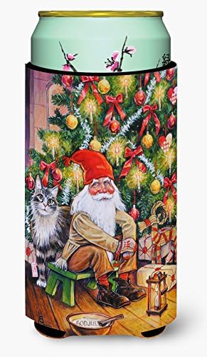 Caroline's Treasures ACG0134TBC Božićni Gnome by the Tree Tall Boy Hugger, može hladniji zagrljaj zagrljaja zagrljaja za pranje pića