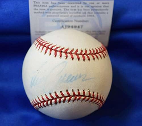 Tim Crews PSA DNA Rijetki autogram Nacionalna liga potpisao bejzbol - Autografirani bejzbols
