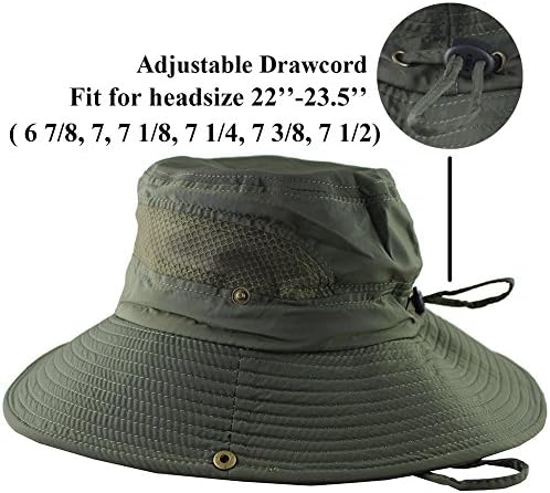 COMOLAND prozračni široki boonie šešir na otvorenom UPF 50+ Kapica za zaštitu od sunca Safarija za putnički ribolov