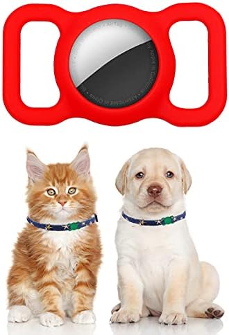 AirTag Dog Collar Pet, kompatibilan držač AirTag-a, poklopac kućišta Apple AirTags, silikonski zaštitni futrola lagana mekana anti-ogrebotina