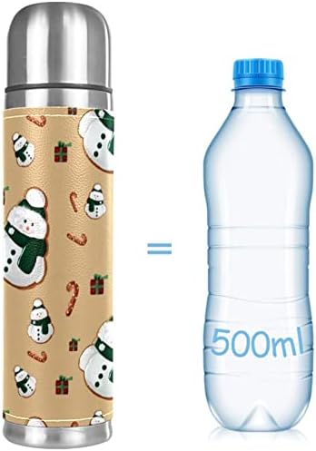 Nehrđajući čelik Koža vakuuma Vakuuma izolirana šalica snjegovića kolačići termos boca za vodu za vruća i hladna pića Djeca odrasli