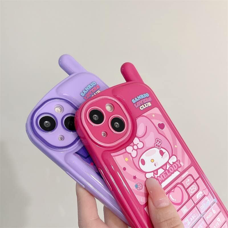 Wzertoix za iPhone 11 Purple Slatka futrola za crtane filmove, retro kawaii mekani silikonski šok slučajni telefon, djevojke, djeca