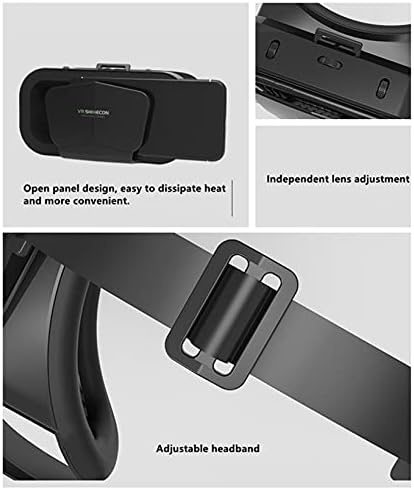VR slušalice, 3D naočale za virtualnu stvarnost s Blu-ray očima zaštićenim svjetlosnim i malim, 3D naočalama za gledanje filmova, igru