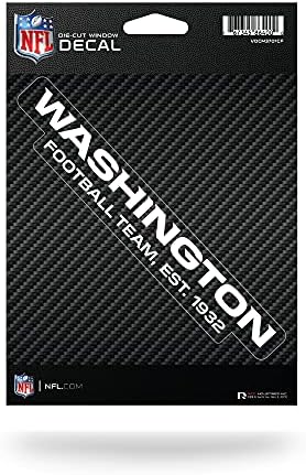 Rico Industries NFL Washington Football Team Team Carm Fiber Design Die Cut vinil naljepnica