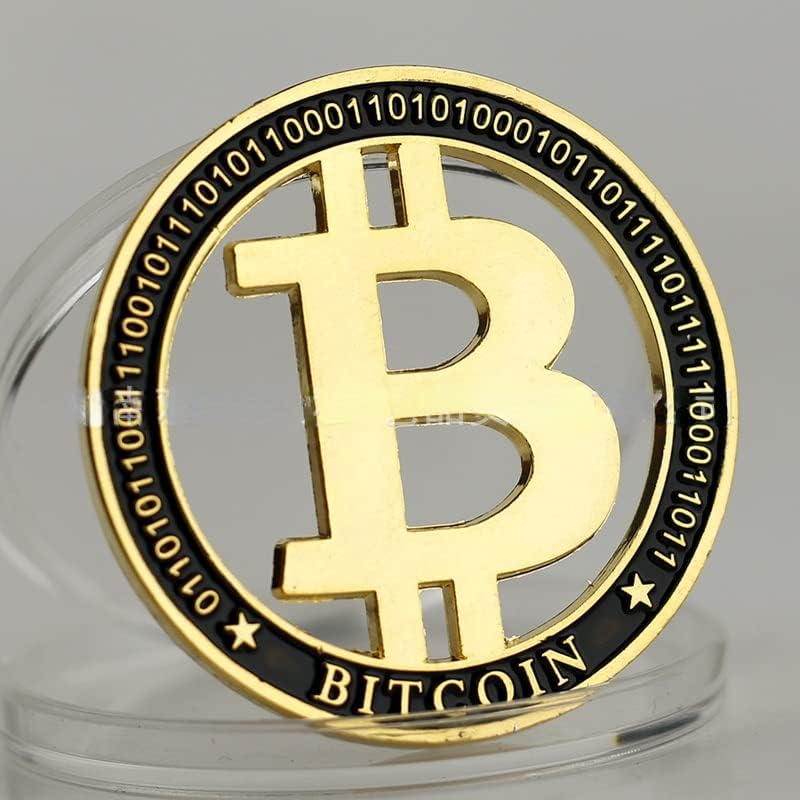 Kreativni novi bitcoin digitalna virtualna valuta Komemorativna novčića zlato udubljena zlatnici kolekcionarski predmeti