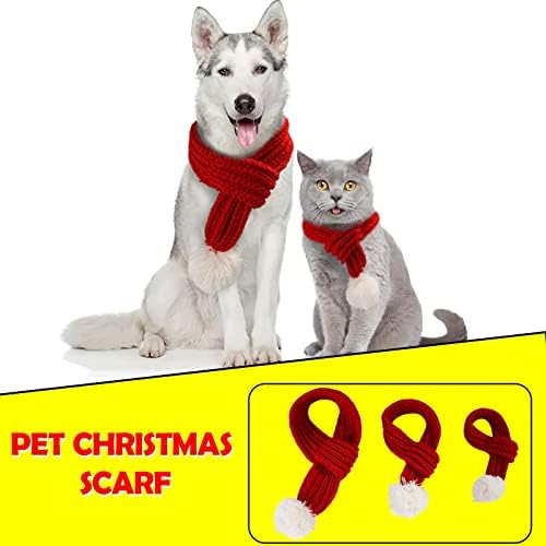 Ovratnik pseće kopče kućni ljubimci pleteni božićni šalovi kreativni mačji mačke i psi za kućne ljubimce mačji mačji šal toplo mekano