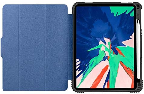 Bigphilo [SPA serija teški zaštitni slučaj za 11-inčni iPad Pro, Robus Clear Back Case + Trifold Stand Front Cover, [ugrađeni držač