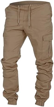 Xiaxogool muške atletske hlače, muške modne teretne hlače atletski joggers hlače chino hlače s više džepova Twistentspants