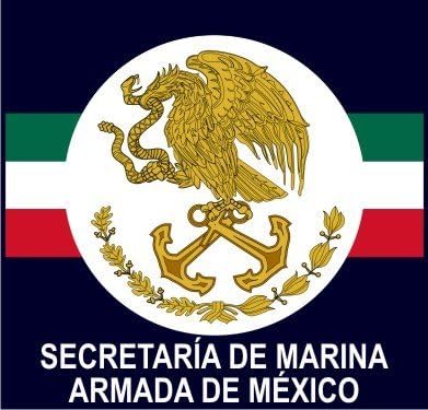 Meksički mornarički amblem Semar Armada de Mexico 3,3 vinilna naljepnica, naljepnica
