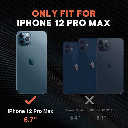 Ntg [1. generacija dizajnirana za kućište iPhone 12 Pro Max, teška tvrda čvrstog laganog šoka zaštitnog šoka za iPhone 12 Pro Max 6,7