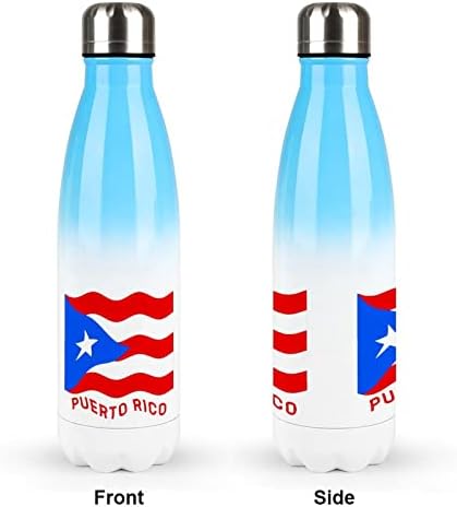 Portoriko zastava 17oz Sportska boca vode od nehrđajućeg čelika Vakuum izolirani oblik Cola Reality Sports Flask