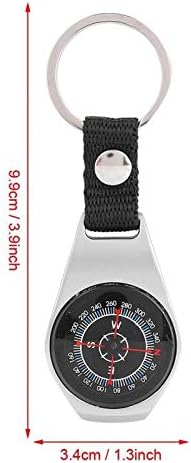 Walnuta Izdržljivi ručni kompas kompas ključni lanac vodič Navigacija mini cink legura viseći prsten kompas kompas vanjski kampiranje