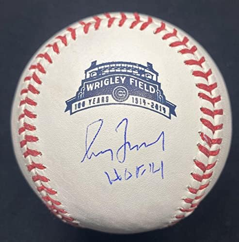 Greg Maddux Hof 14 Potpisano Wrigley Field 100. godišnjica logotipa bejzbol JSA - Autografirani bejzbol