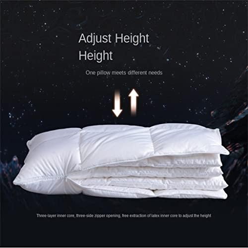 KXDFDC Multifunkcionalni jastuci za spavanje pamuk 95 Bijela napunjena visina podesiva kućna posteljina hotela