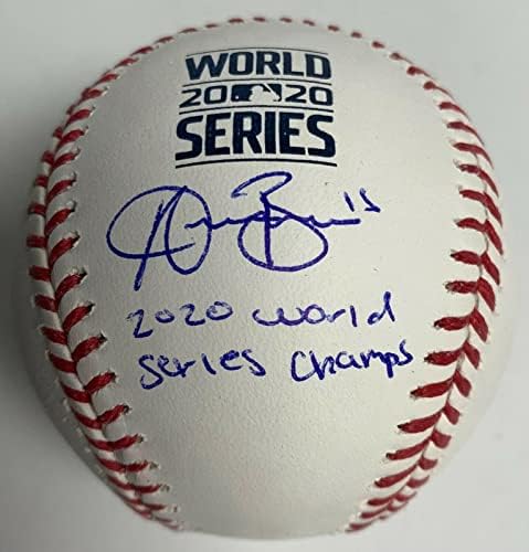 Austin Barnes potpisao je Major League Baseball 2020 World Series Champs PSA 9A50173 - Autografirani bejzbol