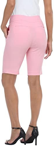 HDE Povucite bermudske kratke hlače za žene srednjeg porasta 10 kratkih hlača s džepovima