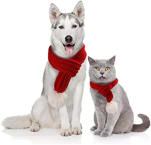 Prilagodite pseći ovratnik pas čvrsti pleteni šal božićni kućni ljubimci mačji pribor za odjeću za kućni ljubimci pleteni šalovi šal