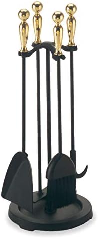 Set alata za peći na drva od 18020 serije 2300 od 23 inča, visina 23 inča, mat crna