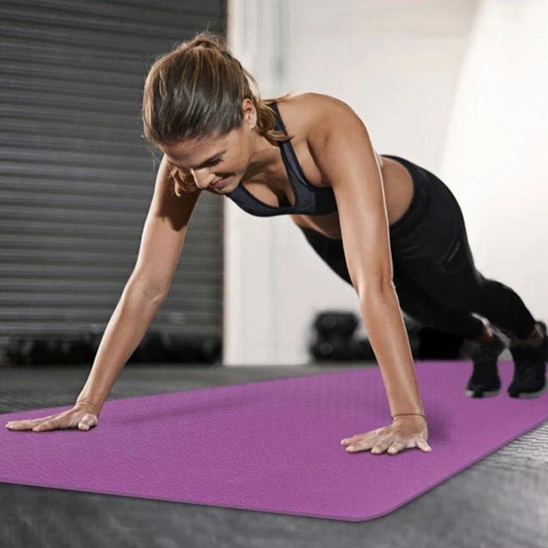 DHTDVD početnik 8 mm joga prostirka čvrsta boja tpe fitness pilates podne jastučiće za vježbanje