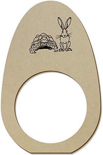 Azeeda 5 x 'Hare & Tortoise' drveni prstenovi/držači