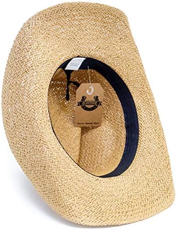 Kaubojski kaubojski kaubojski kaubojski kauboj za muškarce Women Wide Brim Sun Hat Western Style