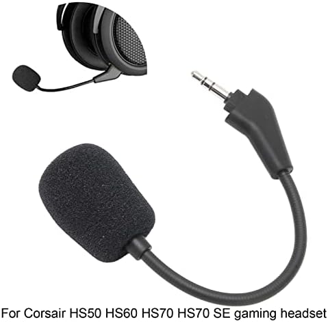 WESE zamjenska igra za igru, Clear Sound zamjenski igrački mikrofon stabilan 3,5 mm utikač za Corsair za HS70 SE za HS50