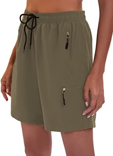Ichunhua ženske planinarske kratke kratke hlače brze suhe lagane ljetne kratke hlače za žene sa džepovima s patentnim zatvaračem