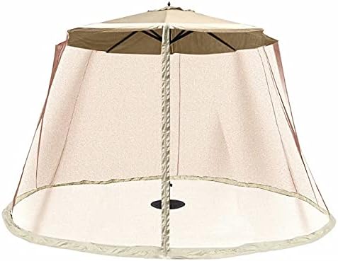 ; Vanjski Suncobran za terasu od 9 stopa, pokrivač stola od poliesterske mreže protiv komaraca, nadstrešnica s patentnim zatvaračem,