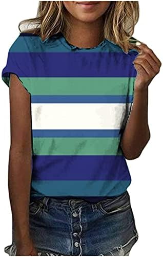 Ženski vrhovi Drvano casual proljetna bluza moda ljeto 2023 Košulje s bojama s kratkim rukavima majica