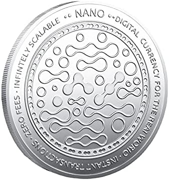 Komemorativna kovanica zlatnih zlara Silver Digital Virtual Coin Nano Coin Cryptocurrency 2021 Kolekcija s ograničenim izdanjem kolekcije