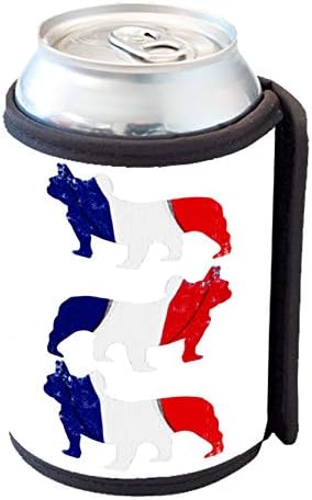 Sunčane slučajeve French Bulldog Flag - Izolirano zagrljaj za hladnije bočice