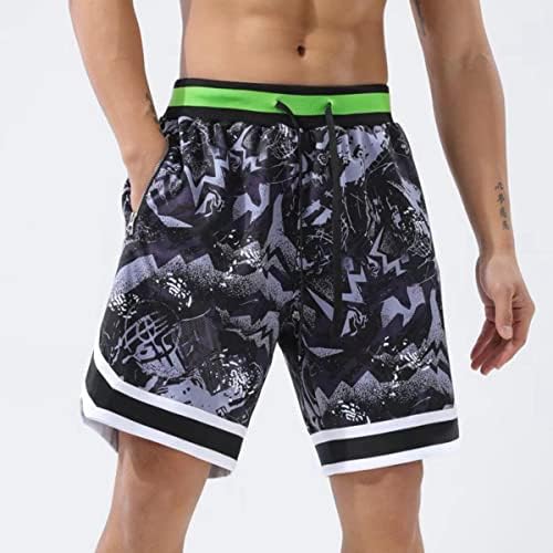 Opalos 2 košarkaških kratkih hlača za muškarce s džepovima s patentnim zatvaračem, aktivnim atletskim kratkim hlačama