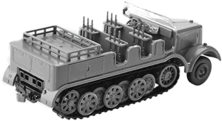 MouDoauer 1/72 Scale WWII Njemački SD.KFZ.7 Polu-track 4D Model vozila Plastični borbeni vojni model Plastični Model za prikupljanje