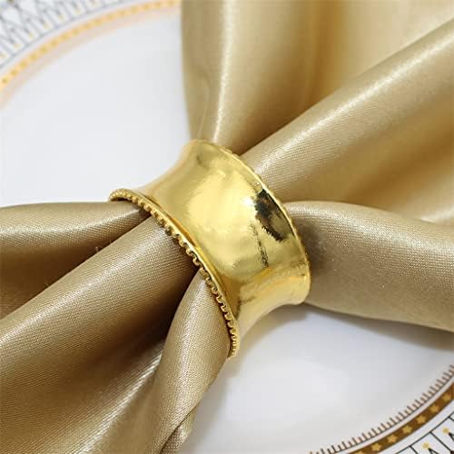 Zjhyxyh držač za salveti prstenovi kopča za salvete za svadbene večere za vjenčanja prijemi obiteljski ukras metal metal